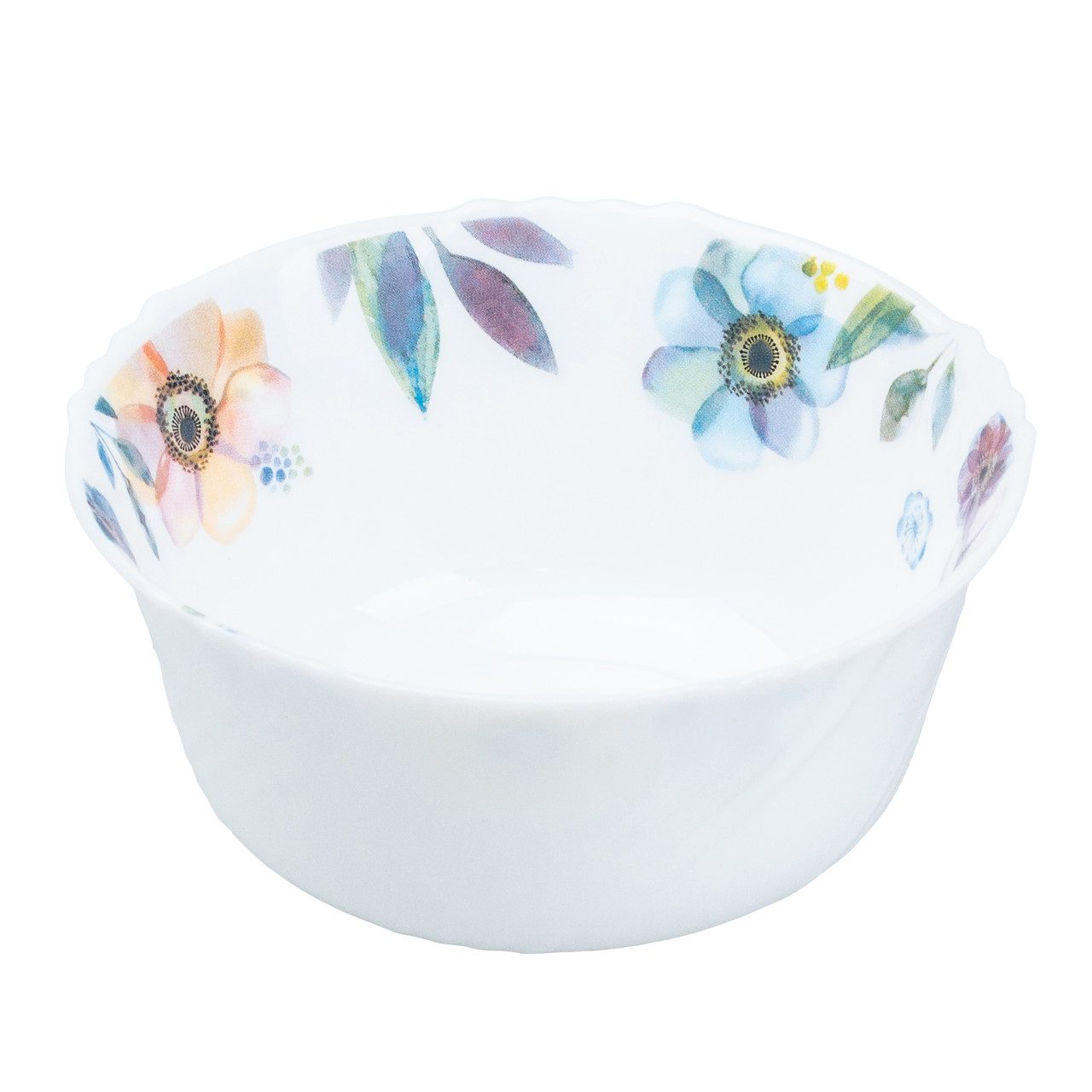 Столовий сервіз тарілок 24 штуки порцелянових на 6 персон білий квіти HP23408_HP23408_Milantium_3