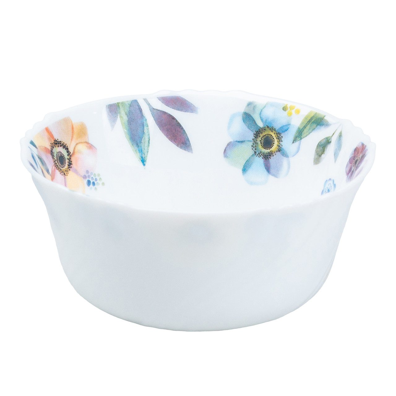 Столовий сервіз тарілок 24 штуки порцелянових на 6 персон білий квіти HP23408_HP23408_Milantium_4