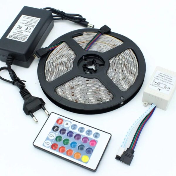 Стрічка світлодіодна з пультом GarlandoPro водостійка 300 LED 5m led лента 5050RGB_5050RGB_Milantium_2