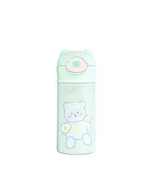 Термос дитячий Beizhiming Vacuum Cup 300ml термос із поїлкою термос із трубочкою для дітей М&apos;ятний HP146M_HP146M_Milantium_1