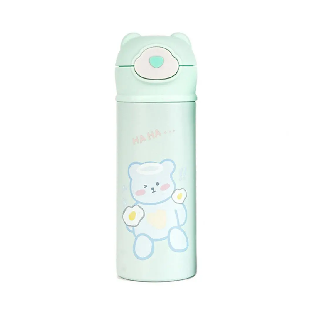 Термокружка дитяча Beizhiming Vacuum Cup 420ml термос із поїлкою М&apos;ятний – купити в Україні недорого