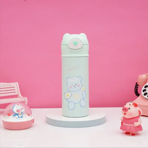 Термокружка дитяча Beizhiming Vacuum Cup 420ml термос із поїлкою М&кстати;ятний_HP147M_Milantium_4