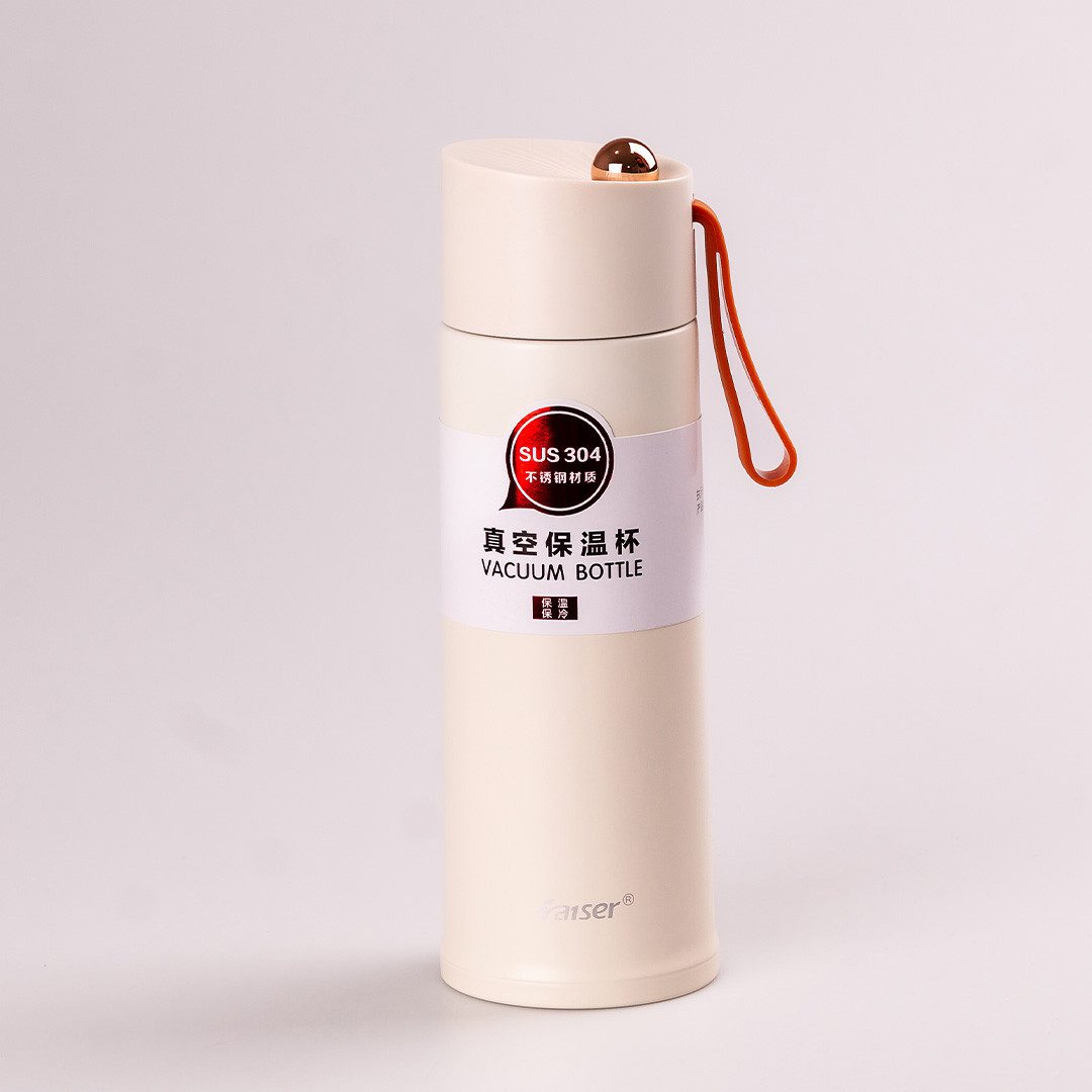 Термос металевий • термокухоль з нержавіючої сталі • чашка термос Бежевий YLS80157BE_YLS80157BE_Milantium_2