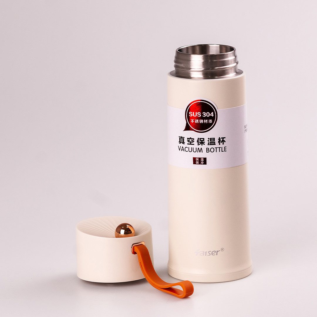 Термос металевий • термокухоль з нержавіючої сталі • чашка термос Бежевий YLS80157BE_YLS80157BE_Milantium_3