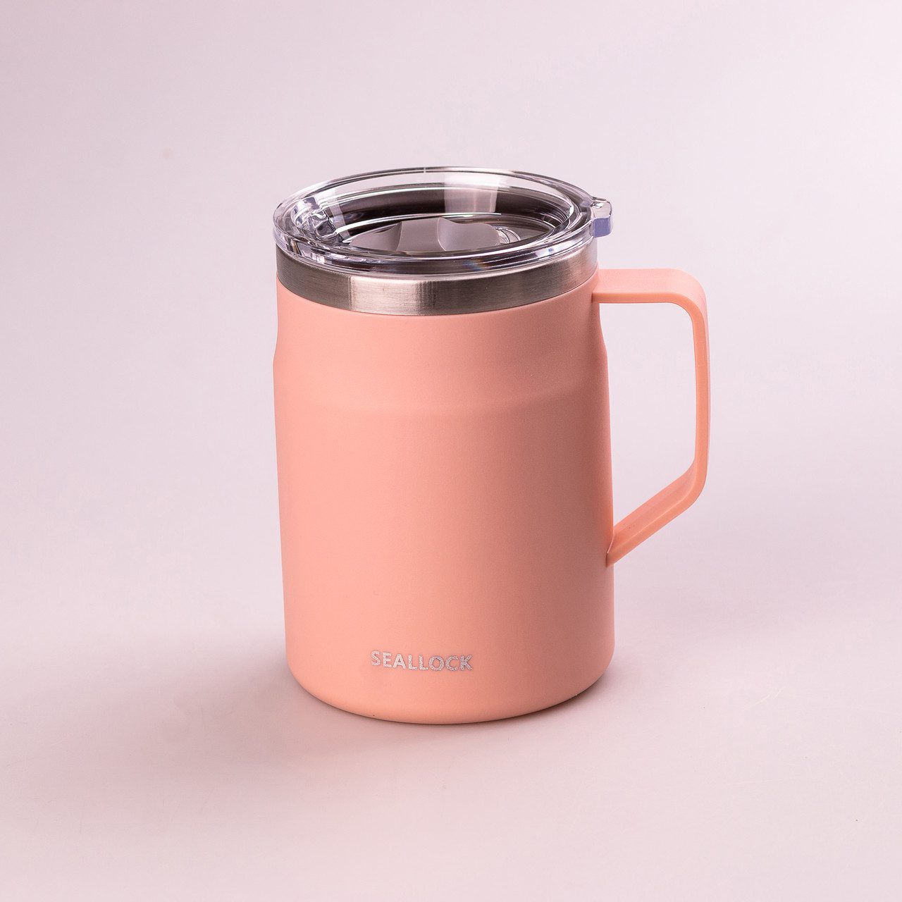 Термокружка из нержавеющей стали с ручкой 550 ML Peach - купить недорого в Украине
