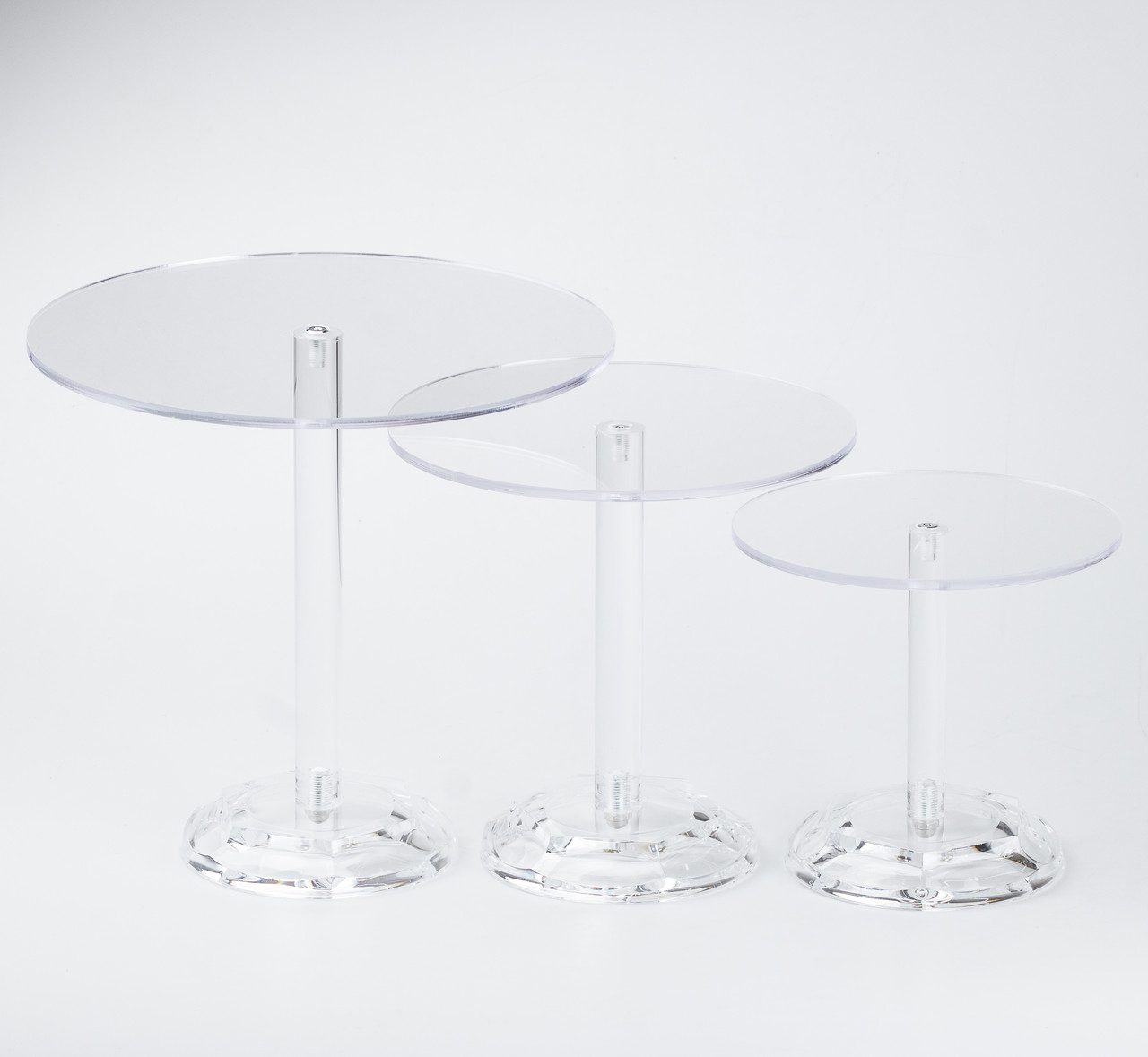 Тортівниця на ніжці набір 3 штуки 28.5 см • 23.5 см • 18 см підставка під торт_HP48635_Milantium_7