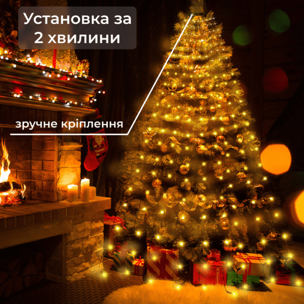 Розумна гірлянда GarlandoPro 1733044ML 250LED 2.5 м 10 ліній гірлянди роса_1733044ML_Milantium_7