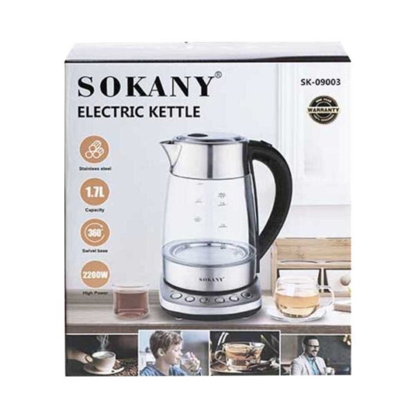 Электрочайник Sokany SK-09003 з підсвічуванням 1