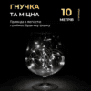 Гірлянда роса 10 метрів крапля на батарейках на 100 led білий дріт біла 100L10MWW_100L10MWW_Milantium_2