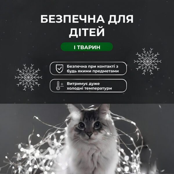 Гірлянда роса на пульті 100 метрів на 1000 led світлодіодів крапля на білому дроті біла 1000L100MWW_1000L100MWW_Milantium_4