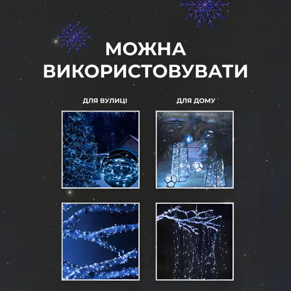 Гірлянда роса на пульті 100 метрів на 1000 led світлодіодів крапля на білому дроті синя 1000L100MWBL_1000L100MWBL_Milantium_4