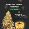 Гірлянда роса на пульті 100 метрів на 1000 led світлодіодів крапля на білому дроті жовта_1000L100MWY_Milantium_6