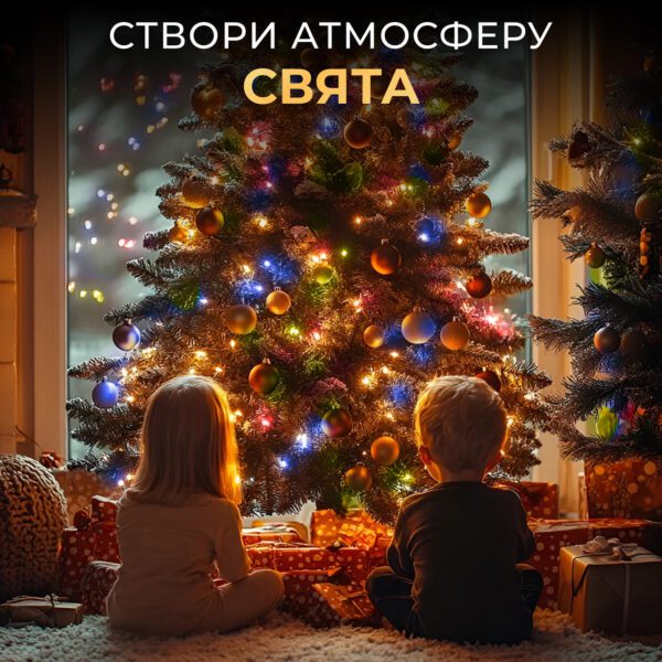 Гірлянда роса 20 метрів USB на 200 led світлодіодів крапля 20 метрів білий дріт мультиколор USB200L20MWML_USB200L20MWML_Milantium_6