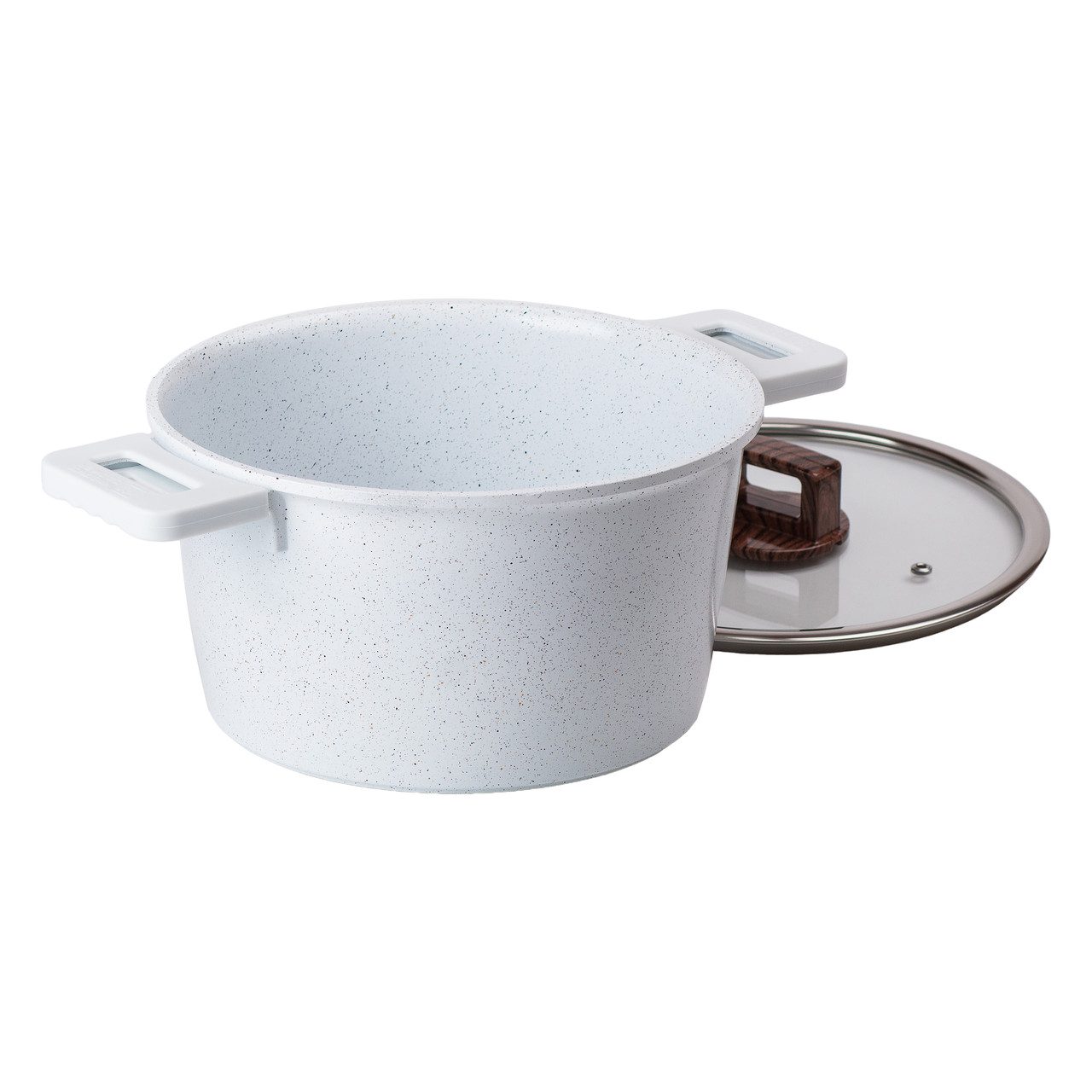 Алюминиевая кастрюля с керамическим покрытием не -стабильного Ø 24 см Біла MGC HP-4-441_HP-4-441_Milantium_3