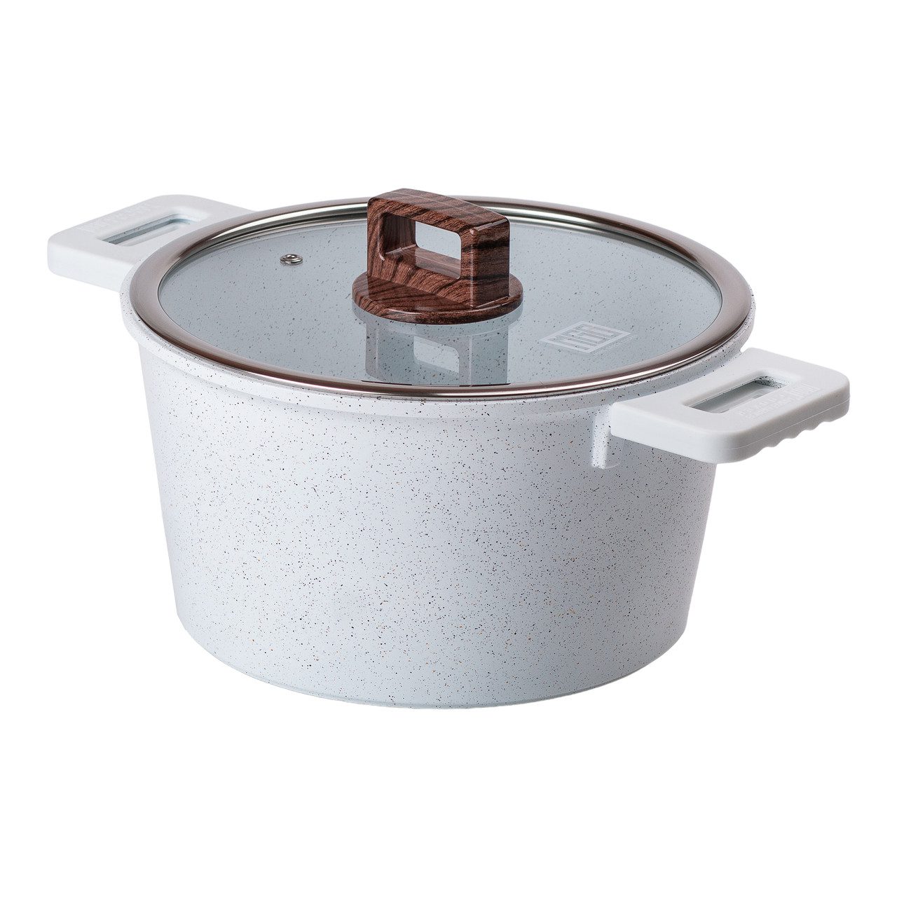 Алюминиевая кастрюля с керамическим покрытием не -стабильного Ø 24 см Біла MGC HP-4-441_HP-4-441_Milantium_4