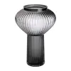 Скляна ваза 30 см сіра HP-1718_HP-1718_Milantium_1