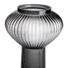 Скляна ваза 30 см сіра HP-1718_HP-1718_Milantium_2