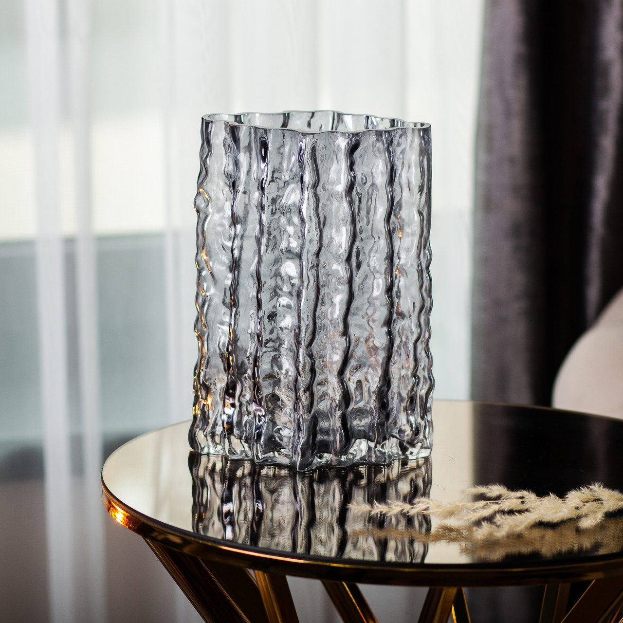 Скляна ваза прямокутна 14