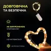 Світлодіодна гірлянда Роса 3 метри на батарейках 30 led нитка на білому дроті жовта 30L3MWY_30L3MWY_Milantium_5