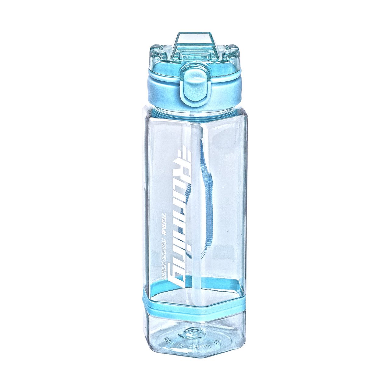 Пляшка для води 760 мл з трубочкою та наліпками блакитна HP-14-48LBL_HP-14-48LBL_Milantium_2