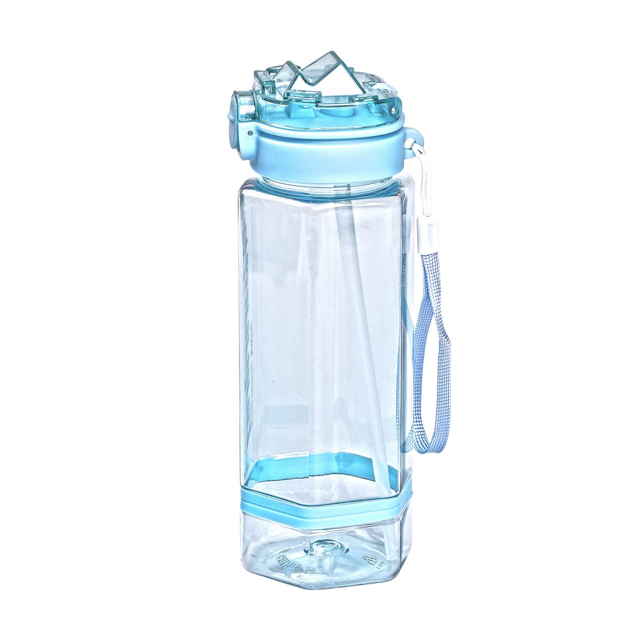 Пляшка для води 760 мл з трубочкою та наліпками блакитна HP-14-48LBL_HP-14-48LBL_Milantium_3