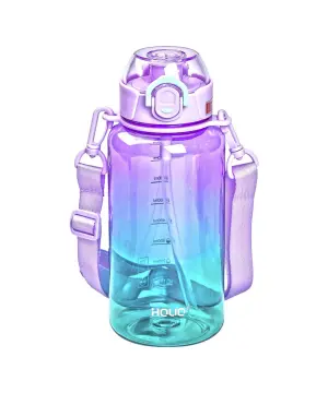 Пляшка для води 1 л пляшечка з мундштуком бузкова HP-14-31V_HP-14-31V_Milantium_1