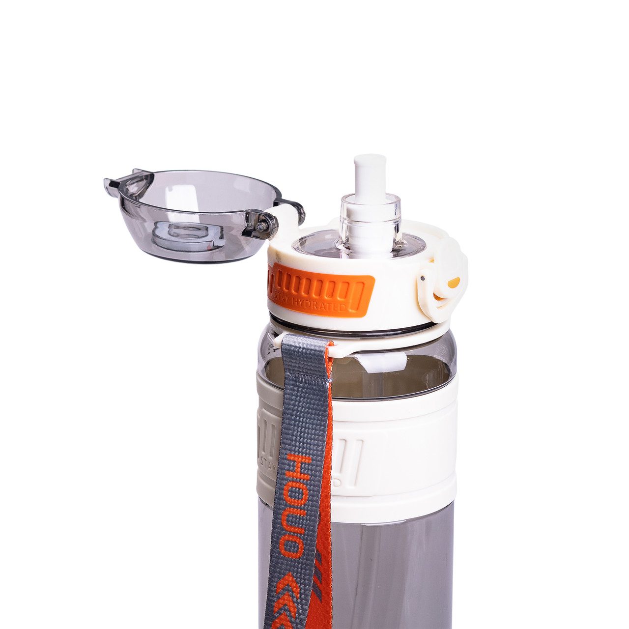 Пляшка для води Houo спортивна 1 літр з фліп кришкою біла HP-14-33W_HP-14-33W_Milantium_2