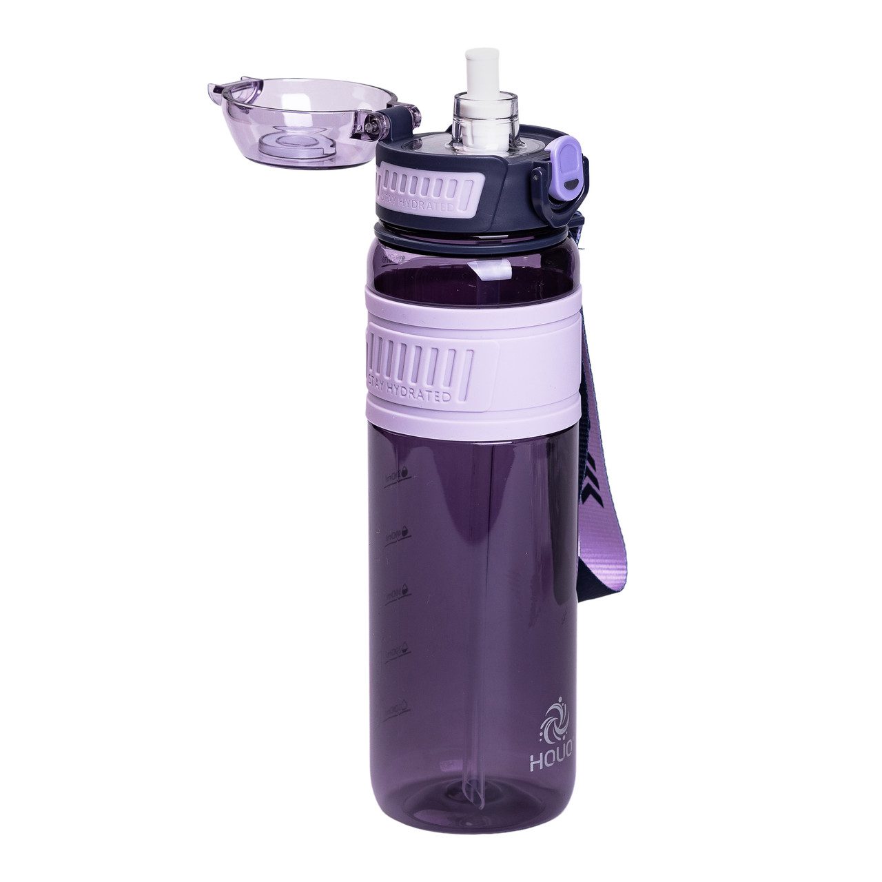 Пляшка для води Houo спортивна 1 літр з фліп кришкою фіолетова HP-14-33V_HP-14-33V_Milantium_2