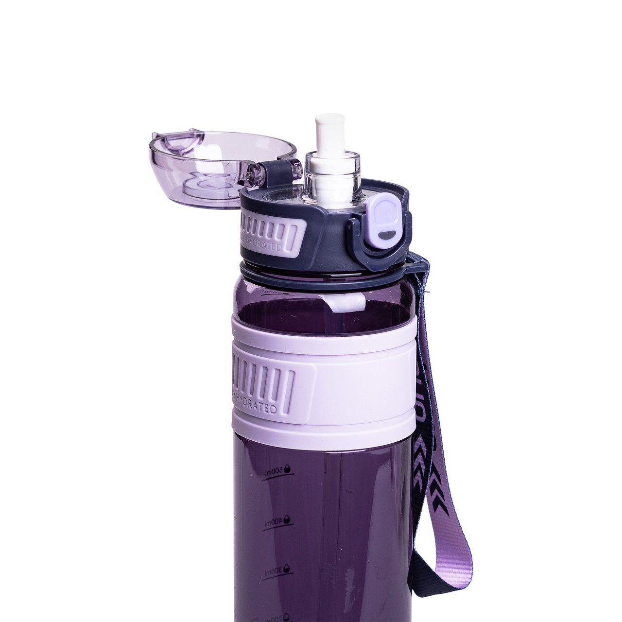 Пляшка для води Houo спортивна 1 літр з фліп кришкою фіолетова HP-14-33V_HP-14-33V_Milantium_3
