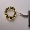 Гірлянда роса 10 метрів USB на 100 led світлодіодів крапля на зеленому дроті_USB100L10MGY_Milantium_7