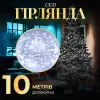 Гірлянда нитка світлодіодна GarlandoPro 10м 8 режимів лед гірлянди Білий_W200LEDW_Milantium_1