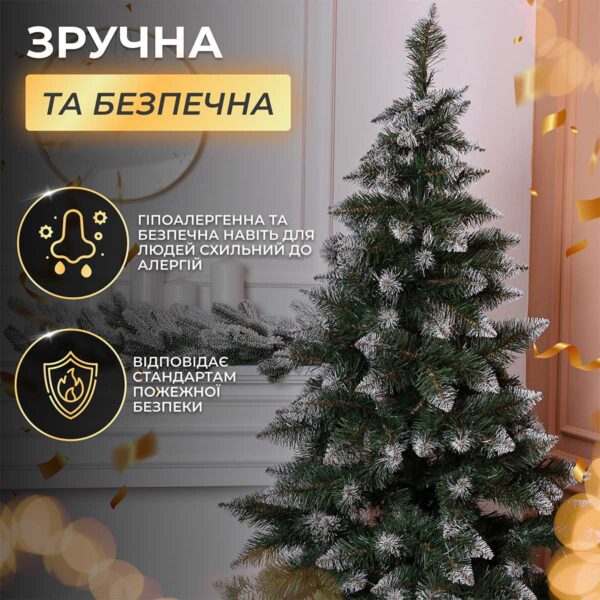 Ялинка штучна Принцеса 1.8 м із засніженими кінчиками_KOS-PRNCSS18_Milantium_6
