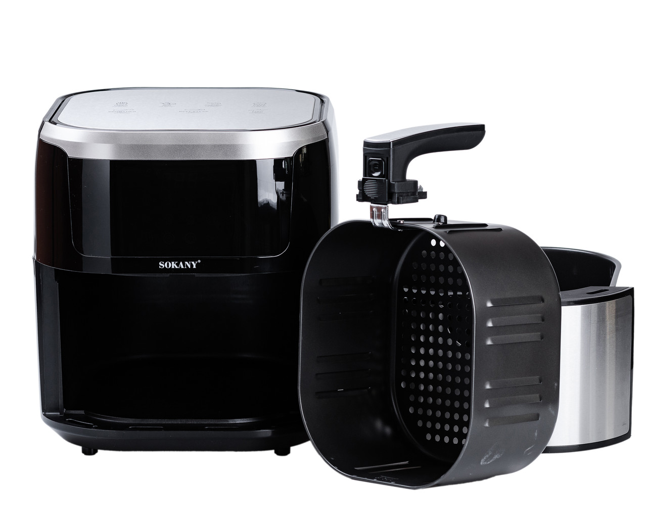 Аерогриль-фритюрниця Sokany SK-10037 електрична на 8.8 літрів 1200 Вт_SK10037_Milantium_5
