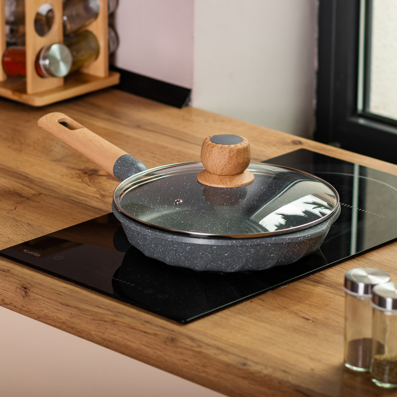 8 л с мраморным антипригарным покрытием Ø 24 см сіра MGC HP-4-423G_HP-4-423G_Milantium_3