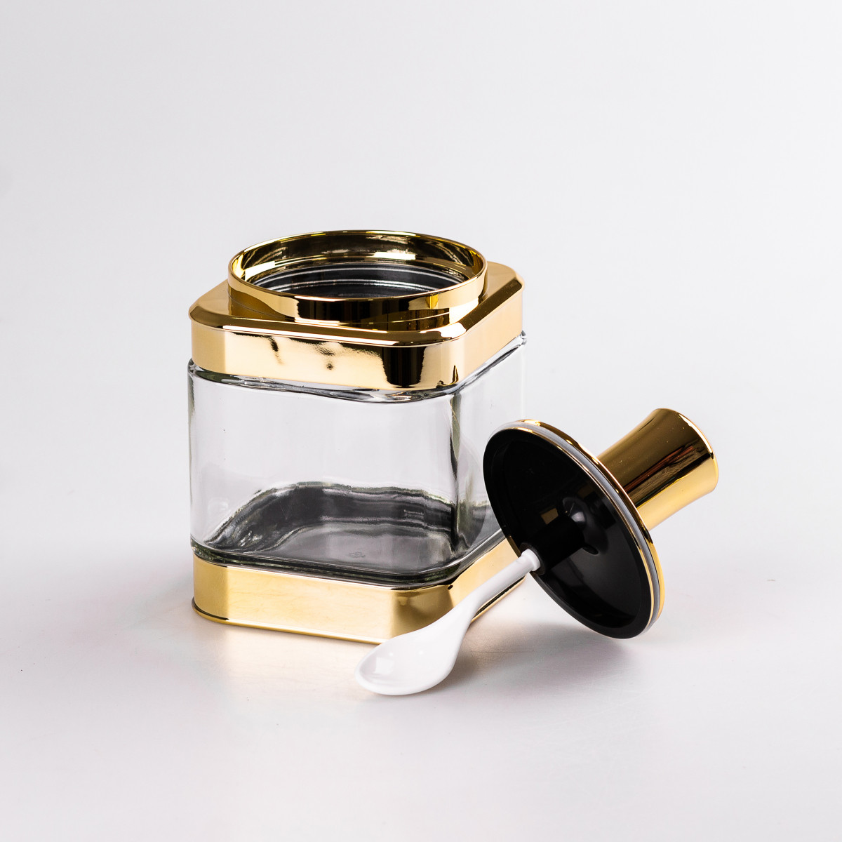 Банки для сипучих продуктів набір з 2 шт з кришкою і ложкою_HP531FS02J_Milantium_3