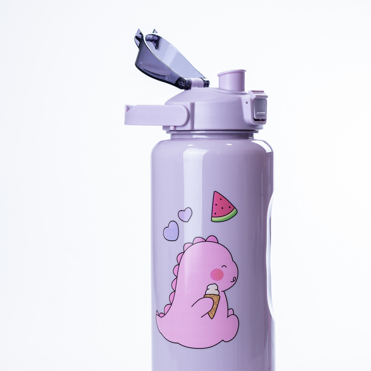 Набір багаторазових пляшок 3 в 1 Дракоша 0.3л 0.7л 2л Фіолетовий_HPZSB120013V_Milantium_2