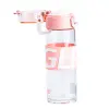 Пляшка для води 460 мл скляна з пластиковою кришкою Рожевий HP17299P_HP17299P_Milantium_2