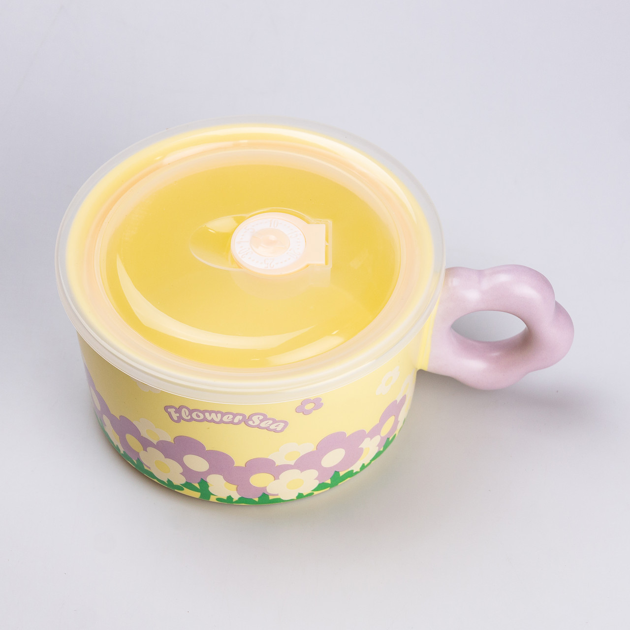 Миска для локшини керамічна 750 мл із кришкою Жовта_HP7200Y_Milantium_4