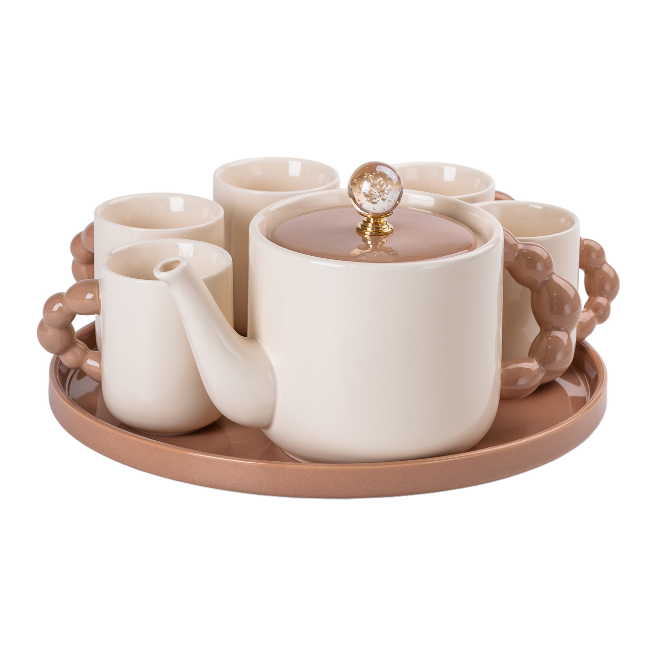 Чайний набір на 6 персон із порцелянаовою підставкою HP-15-24_HP-15-24_Milantium_5