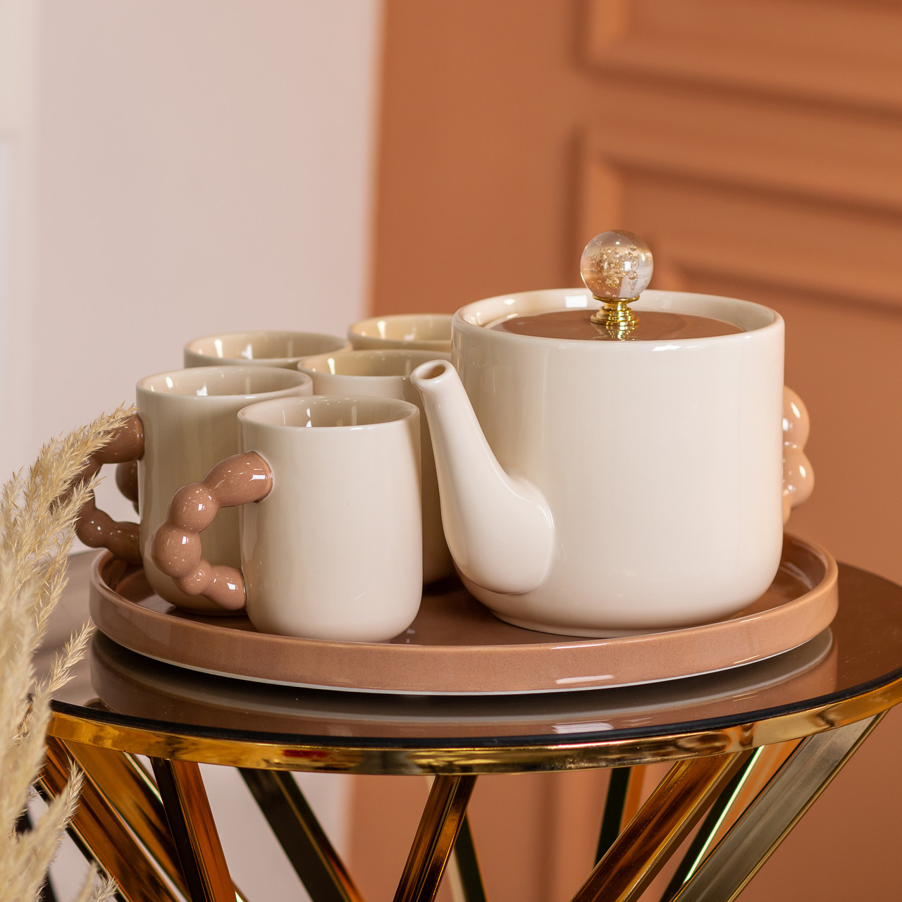 Чайний набір на 6 персон із порцелянаовою підставкою HP-15-24_HP-15-24_Milantium_7