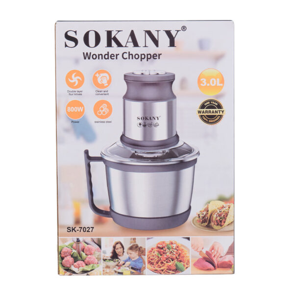 Чопер подрібнювач Sokany SK7027SS на 3 літри 800 Вт SK7027SS_SK7027SS_Milantium_4