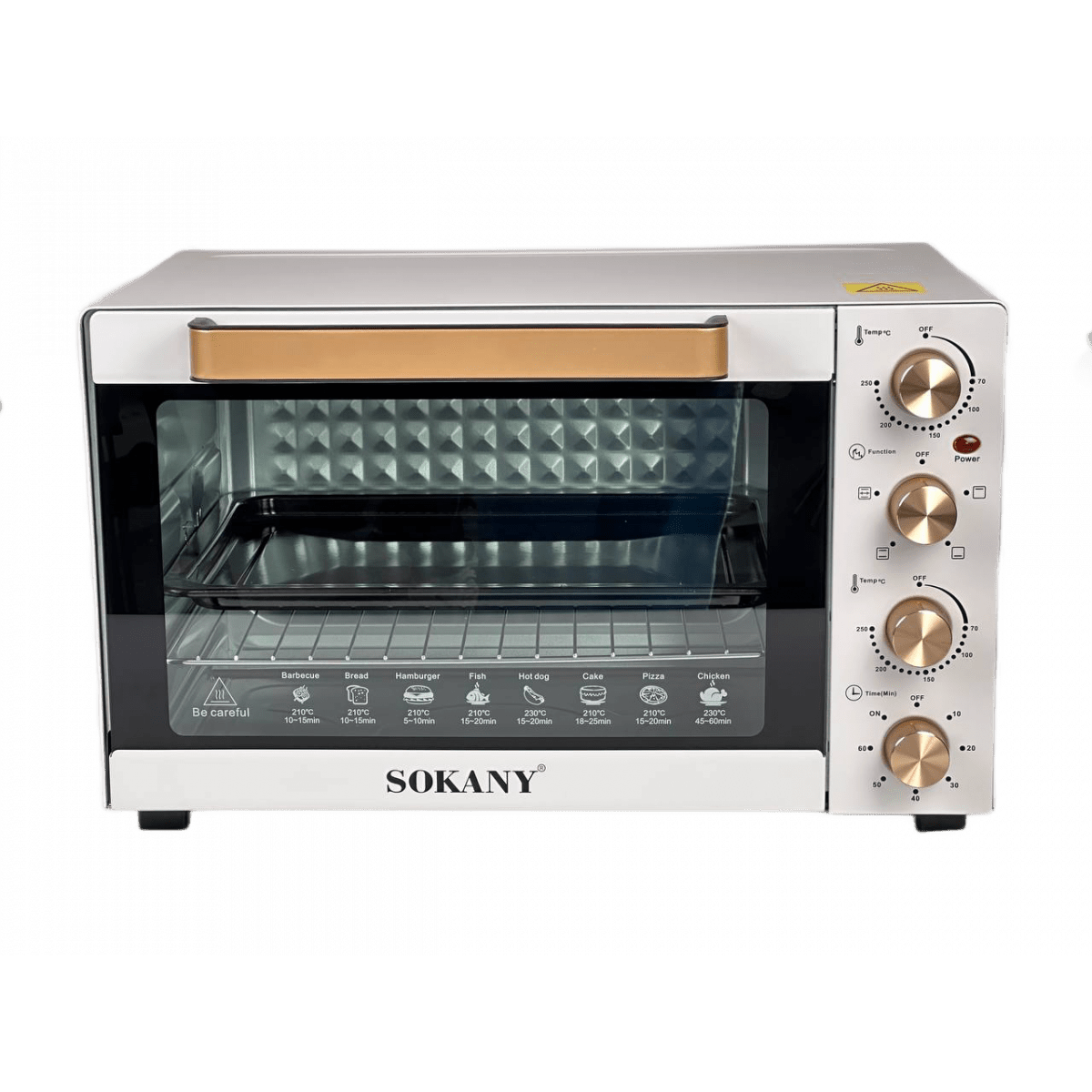 Електрична духовка Sokany SK450 настільна 50 л_SK450W_Milantium_1