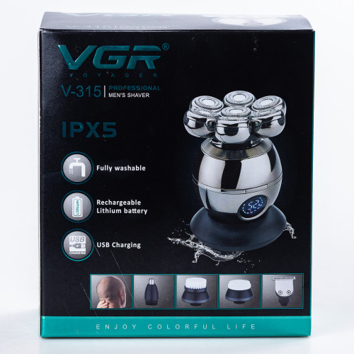 Електробритва VGR V-315 з дисплеєм з плаваючою головкою_HPV315_Milantium_5