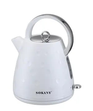 Електрочайник Sokany SK1033B 1.7 літра безшумний 1850 Вт Білий_SK1033W_Milantium_1