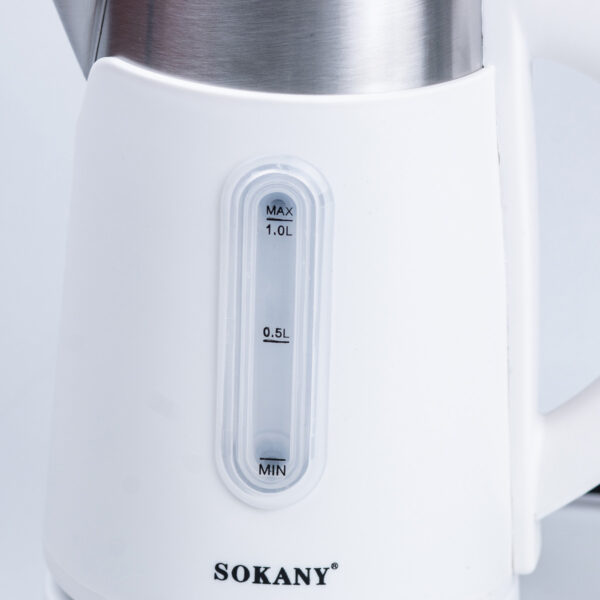 Електрочайник Sokany SK-0808 1200W Білий_SK0808W_Milantium_4