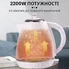 Чайник електричний Sokany SK-1032 1.7 літра 2200 Вт Чорний Білий_SK1032W_Milantium_6