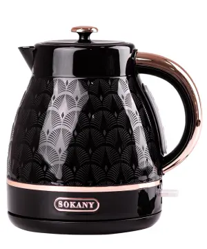 Електрочайник Sokany SK1030B 1.7 літра безшумний чорний_SK1030B_Milantium_1