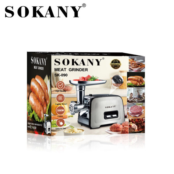 Электром&кстати;ясорубка Sokany SK090 профессиональная 3500 Вт_SK090_Milantium_7