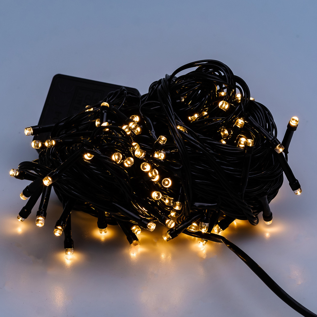 Гірлянда нитка 10м світлодіодна чорний провід 8 режимів роботи Жовтий_M200LEDY_Milantium_7