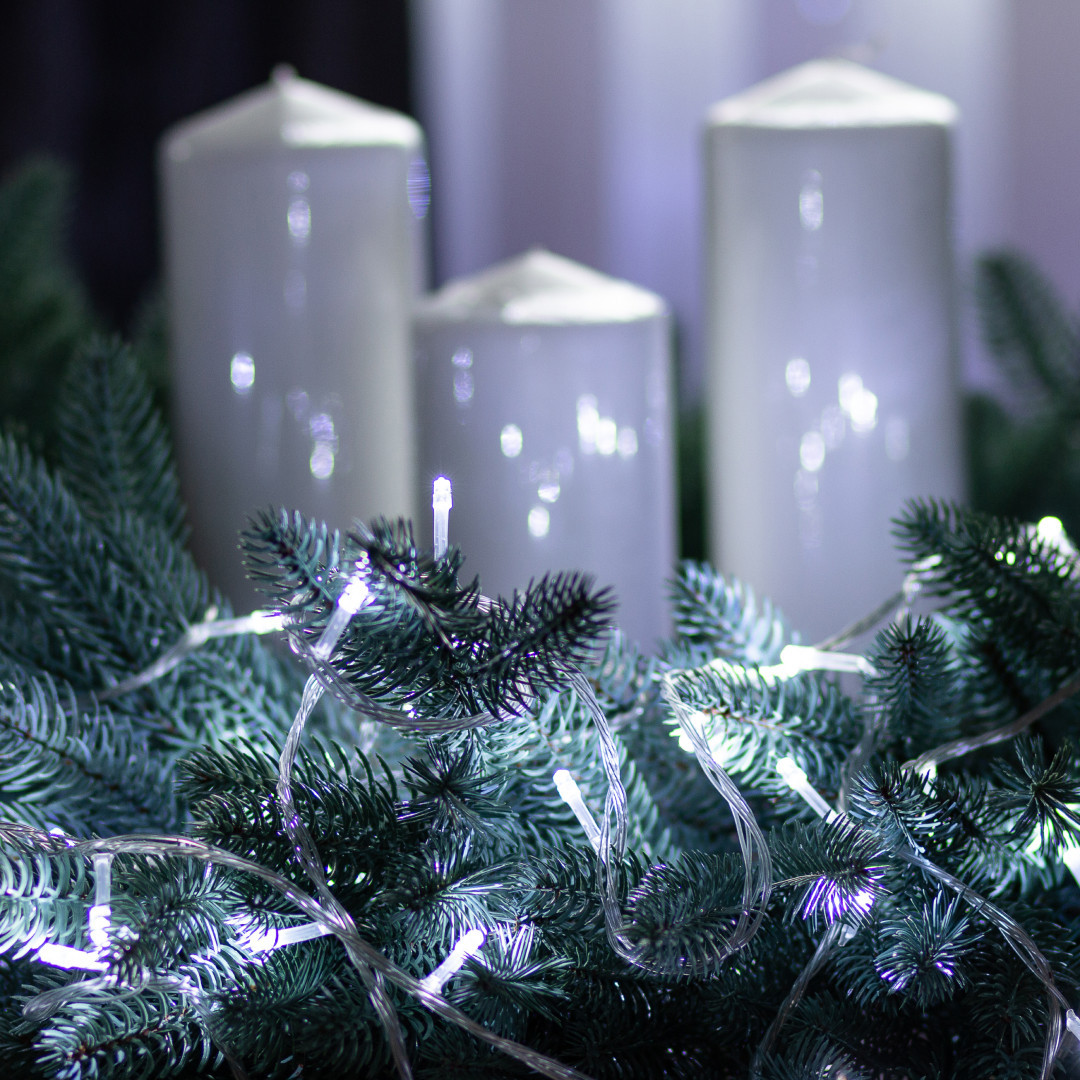 Гірлянда нитка світлодіодна GarlandoPro 171 LED 16м 8 режимів гірлянда новорічна Білий W300LEDW_W300LEDW_Milantium_2